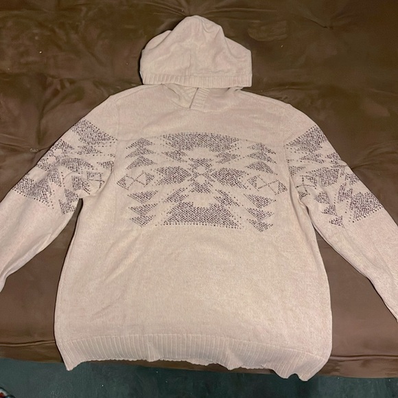 American Eagle Boho Tribal Hooded Sweatshirt - Picture 1 of 3